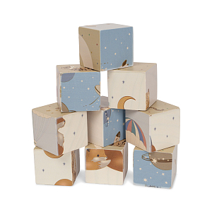 Деревянные кубики Konges Slojd "Block Puzzle", мульти